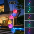 thumbnail image 2 of Solar Energy Powered Wind Chime Color-changing Ball Outdoor H-anging for Garden Street Home Decoration, 2 of 7