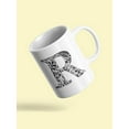 thumbnail image 3 of Black And White Letter R Design Mug Unisex's -Image by Shutterstock, 3 of 4