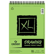 Canson XL Drawing Pad, 9" x 12" Spiral Sketchbook, 60 Sheets