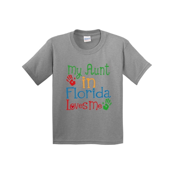 Inktastic My Aunt in Florida Loves Me Youth T-Shirt