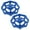 Blue, variant on Eease 2 pcs Replacement Gate Valve Handwheel Faucet Valve Wheel Handle Metal Hose Bib Handle