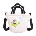 thumbnail image 1 of Bolso de mano de felpa, bolso de hombro, bolso cruzado novedoso portátil con patrón de Panda suave, 1 of 9