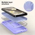 thumbnail image 3 of Slim Liquid Silicone Case for Google Pixel 7A,with Scratch-Resistant Microfiber Lining Anti-Slip and Shock Absorption Soft Silicone Protective Case for Google Pixel 7A 5G 2023 (Purple), 3 of 14