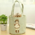 thumbnail image 4 of Bolsa térmica portátil con aislamiento para almuerzo, lonchera, picnic Verde, 4 of 7