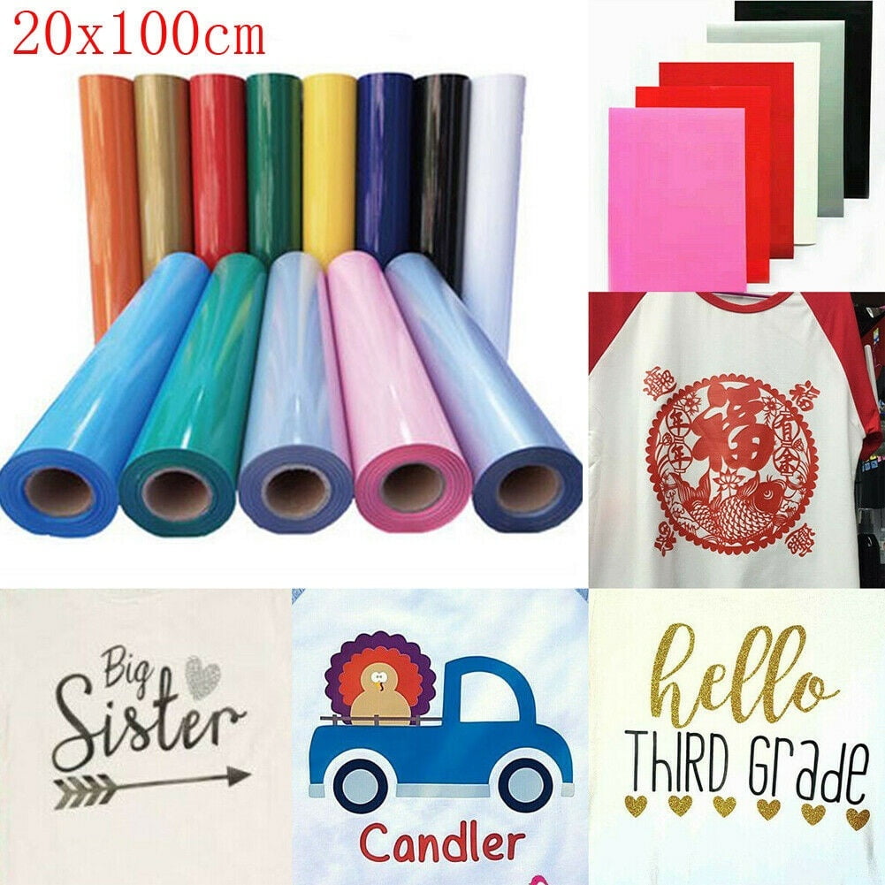 roll vinyl heat transfer iron on diy garment film cricut