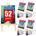 thumbnail image 1 of Set de pintura AROIC, 52 piezas, lienzo y caballete con 4 caballetes de madera, 1 of 7