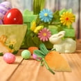 thumbnail image 5 of 10PCS Easter Carrot Shaped Treat Bags Easter Basket Stuffers Fabric Drawstring Candy Gift Goodie Bags for Egg Hunt Outdoor Party Supplies, 5 of 8