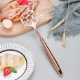 thumbnail image 3 of ReaNea Rose Gold Dough Whisk, Sturdy Football Shape Stainless Steel Flat Whisks for Cooking and Baking, Easy to Clean, 3 of 6
