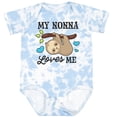 thumbnail image 3 of Inktastic My Nonna Loves Me with Sloth and Hearts Boys or Girls Baby Bodysuit, 3 of 5