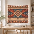 thumbnail image 5 of Southwestern Central Star Diamond with Angular Panels, Warm Rustic Style for Western Decor Fans, Geometric Wall Art, Housewarming Gift, Tapestry Wall Hanging for Cabin and Dorm, 5 of 7