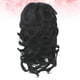 thumbnail image 2 of 1 pieza de peluca de pelo sintético rizado, mordazas, pinza, rizo, colas de caballo, extensiones de cabello, pinza para mujeres y niñas (1B), 2 of 4