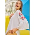 thumbnail image 2 of Woman Within Plus Size Three-Quarter Bell Sleeve Tunic, 2 of 4
