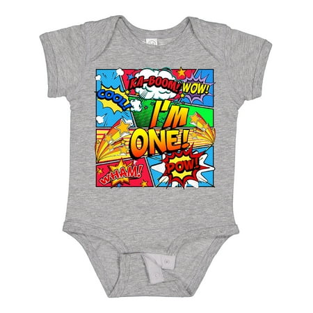 

Inktastic I m One Comic Book Gift Baby Boy or Baby Girl Bodysuit