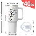 thumbnail image 3 of Mother''s Day Gifts for Wife - Best Wife Ever 40oz Stainless Steel Tumbler with Handle, Lid & Straw - Wifey Gift Cup for Her (Anniversary, Valentine''s Day Present), 3 of 6