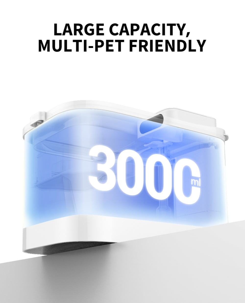 PETKIT EVERSWEET MAX Cordless Cat Water Fountain, 105 fl oz/3L Automatic Pet Water Dispenser for Cats, Dogs - Includes Replacement Filters