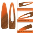thumbnail image 4 of Pinzas para el cabello con hojas de ácido acético para mujeres, pinzas para el cabello con forma de rizo, pinzas para el flequillo, 4 of 5