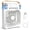 White, variant on HEEYCEM 10 Inch Ice Mist Desktop Fan, Humidifying Cooling Fan Compatible with Essential Oil, Mosquito Repellent Liquid and Ice Cubes, 3 Speed Adjustable, 180° Adjustable Angle, Detachable Easy Clean