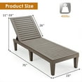 thumbnail image 2 of Topbuy 2 Pcs Chaise Longue de Patio Chaise Inclinable Dossier Réglable Extérieur&Intérieur Brun, 2 of 10
