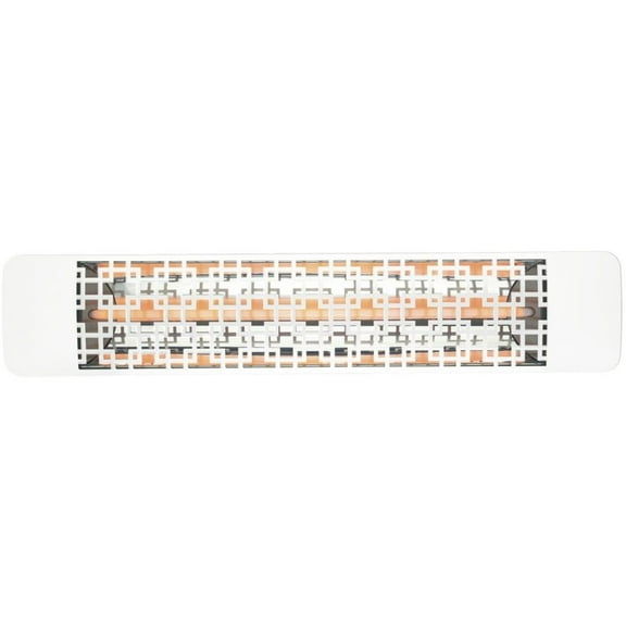Eurofase Heating - 2000 Watt Single Element 39 Inch Electric Patio Heater-240 Voltage-White Finish-Brix Decorative Fascia