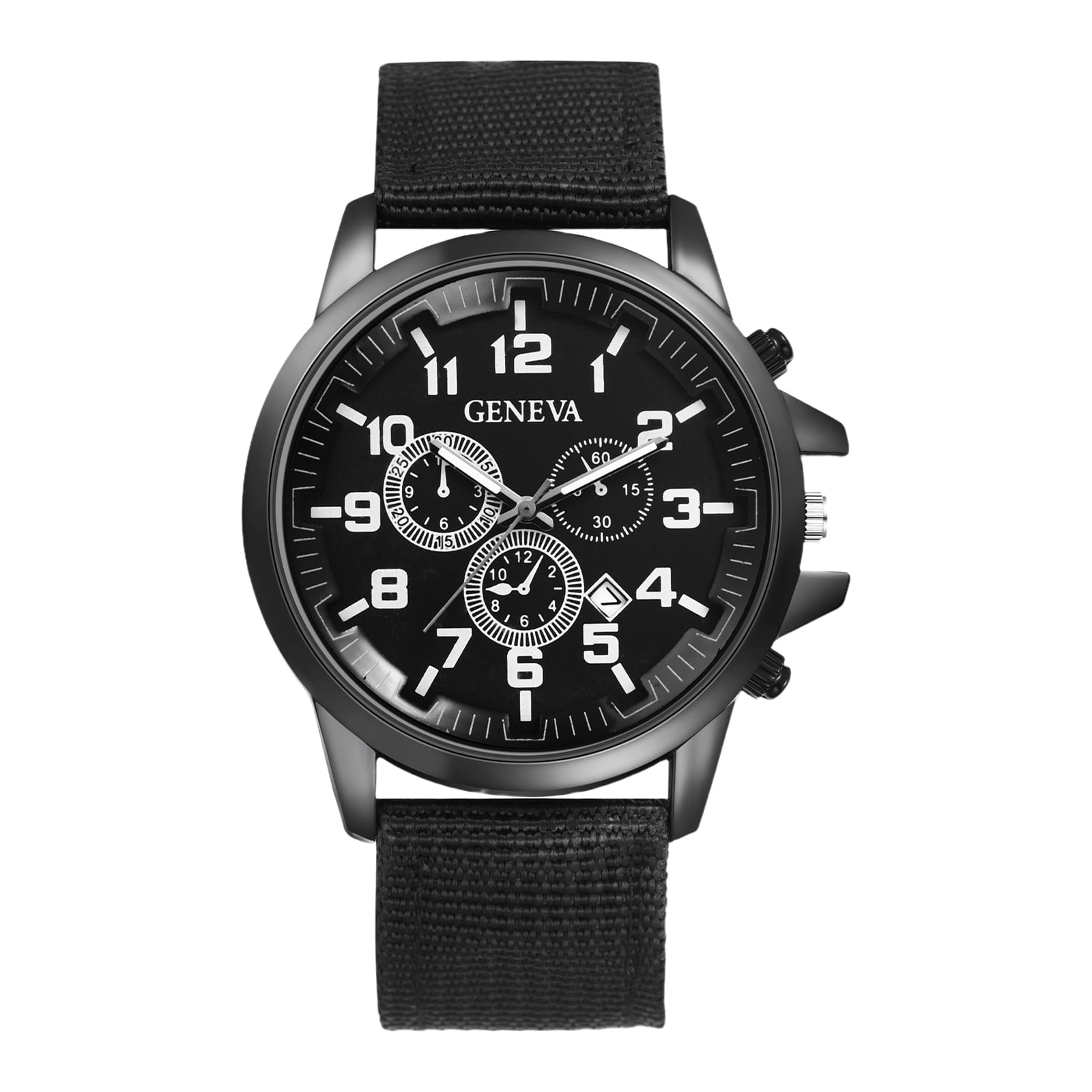 Women\'s All Black Analog Elastic Strap Arabic Numerals Waterproof Wrist Watch Q&Q Arabic Dial V28A-009VY Women main image 4