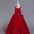thumbnail image 2 of BintaRealwax Flower Girls Princess Ball Gown Dress Wedding Flower Girl's Cute Evening Dress, 2 of 3