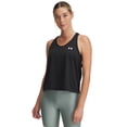 thumbnail image 1 of Camiseta sin mangas Under Armour Tech Swing para mujer, color negro/blanco, talla XL, 1 of 2