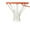 White, variant on Replacement basketball net, thickened and durable, suitable for standard indoor and outdoor basketball hoops, all-weather whiplash protection - 12 rings