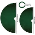 thumbnail image 3 of FMSHPON Clover Leaf Xmas Christmas Tree Skirt Stand Mat for Holiday Party Decoration Indoor Outdoor 36 inches, 3 of 6