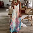 thumbnail image 4 of Watercolor Coral Reef Sleeveless Dress Loose Women's Dress Dresses Luxury Evening Dresses, 4 of 9