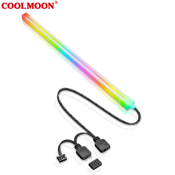 Tira de luz 5V 3Pin 4Pin Lámpara flexible ARGB AURA SYNC 26LED Funda de silicona Bar PC JShteea El nuevo