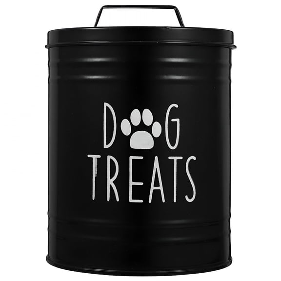 ACDANC Airtight Dog Food Storage Container Metal Pet Treat Jar with Lid for Kitchen Use