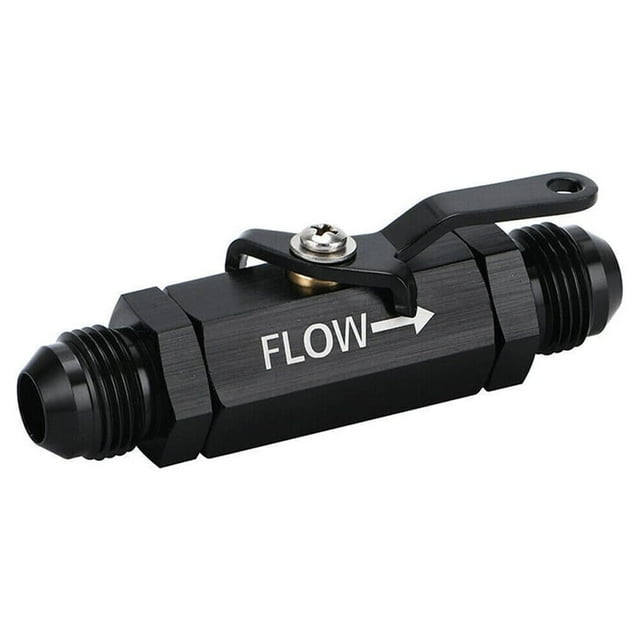 keepw AN6 Aluminum Alloy Inline Shut-Off Valve Rustproof High-flows Cut-Off Valves Air One-way Check Valves AN8