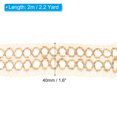 thumbnail image 2 of Unique Bargains 1.6' Wide 2.2 Yards Burlap Fabric Ribbon Natural Wrapping Jute Crafts Roll Wire for Home Event Wedding Gift, 2 of 6
