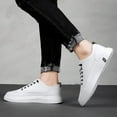 thumbnail image 2 of Men's sports shoes - Lightweight and breathable sports casual sneakers (White US 8.5 men), 2 of 11