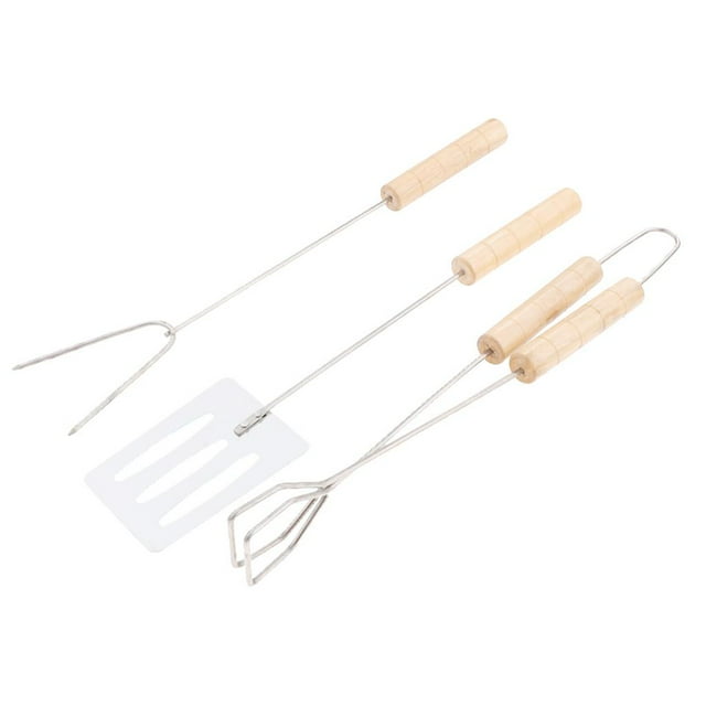 Utensilios De Cocina De 3 Piezas Para Camping, Tenedor, , Horquilla, , Pinza De Alimentos, Clip DYNWAVEMX Utensilios de cocina para barbacoas para acampar