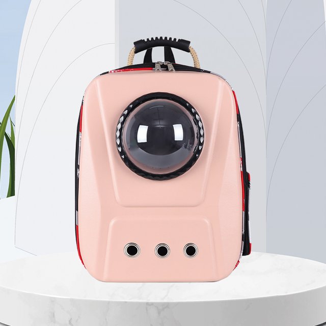 Mochila Transporte Gato Mochila de transporte para gatos Astronaut Bubble Pet Outing Bag Space Pet Backpack (Rosa)