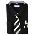 thumbnail image 1 of Berlioni Kids Boys Long Sleeve Dress Shirt Set, 1 of 2
