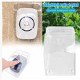 thumbnail image 2 of Outdoor Doorbell Protective Cover, Transparent, Waterproof, Wireless, Wall Mount - 11 x 6cm, 2 of 3