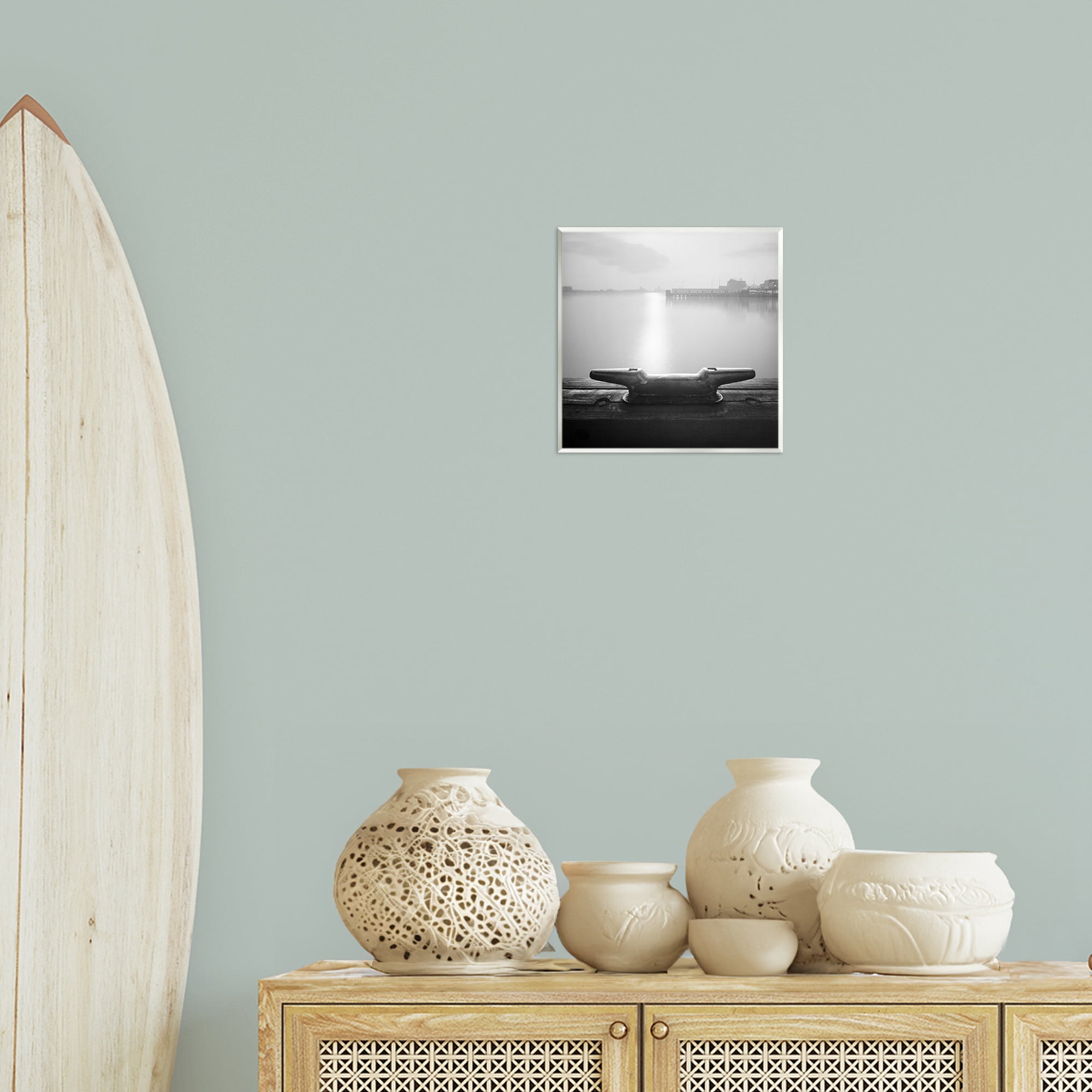 Stupell Industries Dockside Boat View Coastal Photography Unframed Art Print Wall Art, 12 x 12