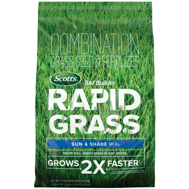 Scotts Turf Builder Rapid Grass Sun & Shade Mix up to 8,000 sq. ft