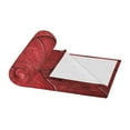 thumbnail image 3 of Red Leather Pattern Mix Lightweight Plush Fuzzy Cozy Soft Blankets 50"X40", 3 of 5
