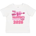 thumbnail image 3 of Inktastic My First Valentine 2026 Heart and Arrow Boys or Girls Baby T-Shirt, 3 of 5