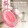thumbnail image 4 of SHAINFUN Pink Raised Dog Bowl Stand with Two 1700ml Stainless Steel Food Bowl, a Slow Dog Bowls and Mat, , Height Adjustable from 4.5in to 12in, 4 of 8