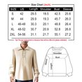 thumbnail image 5 of LZHGirlshop Men's Classic Shirts Lace Up Cotton Shirt Vintage Costume Long Sleeve Tops for Medieval Viking Hippie Tops,Khaki,M, 5 of 6