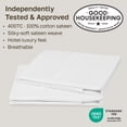 thumbnail image 3 of California Design Den Pillowcases Standard - 400 Thread Count, 100% Cotton Sateen, Set of 2 Pillow Covers, Breathable, Soft, Designed for Queen and Standard Pillows - Antique White, 3 of 10