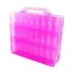 thumbnail image 1 of Estuche de almacenamiento de esmalte de uñas de doble cara, bolsa de transporte para 48 botellas Rosa, 1 of 7