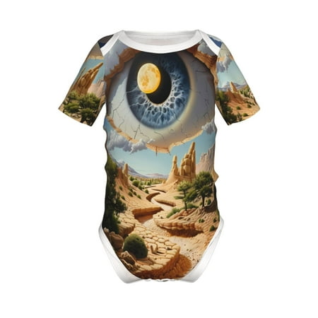 

Yiaed Surreal Desert Eye Landscape Print Infant Climbing Short Sleeve Onesie One-Piece Baby Bodysuit Clothes 0-12 Months -2 Years