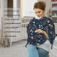 thumbnail image 4 of Haiem Colorful Flowers Baby Nursing Cover & Nursing Poncho - Multi Use Cover for Baby Car Seat Canopy, Stroller Cover, 360°Full Privacy Breastfeeding Coverage, 4 of 9