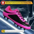 thumbnail image 4 of Vizari Infinity Firm Ground Soccer Cleats – Enhanced Traction & Superior Ball Control - Kids & Youth Soccer Cleats with Adjustable Straps & Padded Heels - Durable & Water-Resistant Firm Ground Shoes, 4 of 5