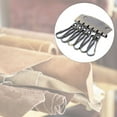 thumbnail image 4 of Key Row Wallet Bolsa De Cuero Hardware Anillo Organizador Titular 6, 4 of 7